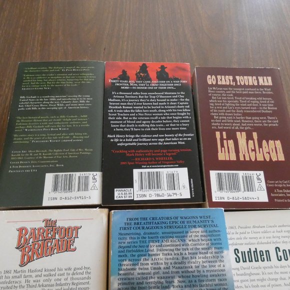 Lot Of 9 Vintage Western Paperbacks Various Authors - Picture 6 of 8